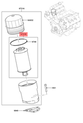 Oil Filter LR011279 & OX774D & E863HD360 Compatible With Land Rover Discovery - L462 & Land Rover Range Rover Vogue - L322 Tag.334